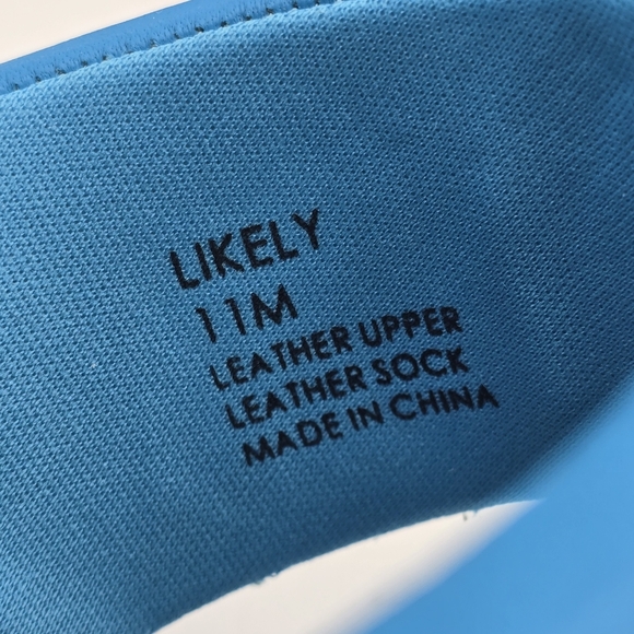 Sanctuary Likely Padded Puff Leather Slide Sandals, Blue Wire, Women's 11M, NWT! - Picture 7 of 16